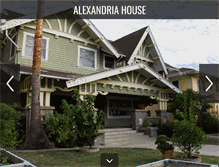 Tablet Screenshot of alexandriahouse.org